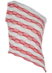 Gimaguas Été Striped One-shoulder top - Red - S (UK8-10 / S) S (UK8-10 / S)