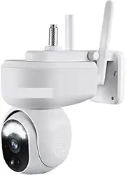 2K 4G Sim Solar Surveillance Camera Outdoor WiFi PTZ Motion Detection 2-Way Audio Security Camera Waterproofv(4MP WiFi Add 128G)