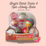 BRIGHT STARTS 搖動和旋轉活動球撥浪鼓兒童玩具