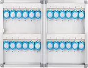 ZBWWBZZ Key Organizer Safe Storage Locker Box, Key Cabinets Wall Mount Box with Key Lock Hooks & Labels, for Property Communities and Car Dealerships,24pcs