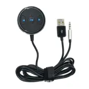 3.5mm Jack Bluetooth Handsfree Car Kit Music Audio Receiver Voice Assistant AUX