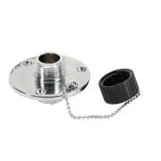 WHITECAP C.P. BRASS OUTLET 2-3/4" BASE 1" DEPTH