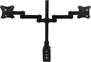 Dual Monitor Stand, Adjustable LCD LED Display Screen Dual Arms Hold Desk Mount Stand Riser Up to 27 for Computers