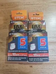 2 TDK DVM60ME 60 Minute Mini DV Video Cassette Pack of 5 - New (10 Total!)