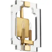 Quorum International 555-2-80 Broadway Wall Sconce Aged Brass