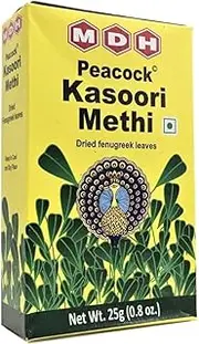 MDH Kasoori Methi Leaves Dried Fenugreek Leaves, 25 grams