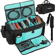 Timoxi Large DJ Bag with 9 Hard Removable Dividers，DJ