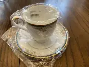 Noritake Landon 4111 Coffee Tea Cup And Saucer Set Brand New