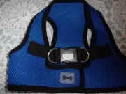 Blue Blk Mesh Body Harness Vest M Medium Dog new step-in