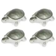 4x Garden 8cm Porcelain Floating Turtle Outdoor Ornament Yard Patio Decor Small