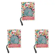 3PK Annabel Trends 3m Tape Measure Retractable Measuring Tool w/ Clip Confetti