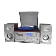 Home Entertainment System Stereo Hi Fi HiFi Turntable Cassette cd mp3 USB brown