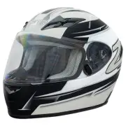 Zamp H759C01L, FS-9 Helmet, Large, Silver/Black Matte, Snell M2020D & DOT