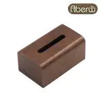 【ABERW】弧邊面紙盒-深色-長方(胡桃木木面紙盒 質感面紙盒 家用面紙盒 客廳面紙盒 深色面紙盒)