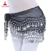 Belly Dance Sequined Waist Chain Copper Coin Waist Scarf Indian Dance