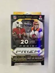 2020 Panini Prizm Football Hanger Box Tua Burrow Herbert Hurts RC Sealed Red Ice