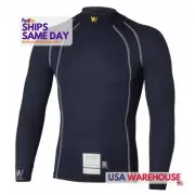 Walero 400017PTXS, One Blue Fire Retardant Blend Base Layer Top X-Small Sfi3.3 &