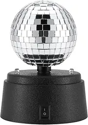 Disco Balls - Mini Mirror Stage Light with Battery Powered | Compact Rotating Disco Light for Dance Floor, Bars, Weddings, Home Parties, Group Events