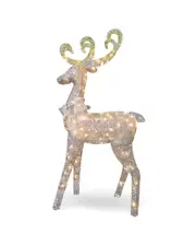 National Tree Company 5ft Reindeer Decoration with Clear Lights