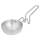 TreegoArt Aluminium Small Tadka Pan with Stainless Steel Handle - 11 Inch