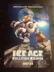Ice Age Collision Course Promo Poster 2 Sided 13x20 Inches