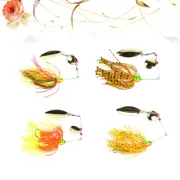 4pcs Composite Rotating Sequin Compound Feather Sequin Fishing Equipment Metal