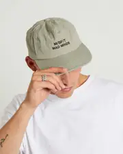 Bad Eggs Snapback Cap in Moss Grey