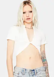Lose My Mind Knotted Crop Top