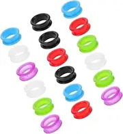 Pet Grooming Scissors Finger Rings Set of 18 Soft Silicone Scissor Grip Inserts for Hair Shears Barber Scissors Accessories Dog Hair Cutting Tool