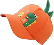 [WESIEVYA] Dinosaur Peaked Cap Cartoon Peaked Cap Bucket Hat Outdoor Baseball Cap Sports Baseballs Sunscreen Sun Hat Golf Peaked Cap Buzz Baseball Caps Blue Canvas