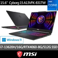 在飛比找momo購物網優惠-【MSI 微星】15.6吋i7 RTX4060-8G 電競筆