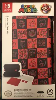 Protection Case Super Mario , for Nintendo Switch Lite - checkerboard.