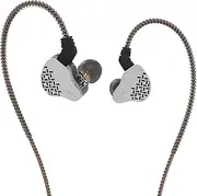 IEM Earphones KBEAR Rosefinch in Ear Monitor Headphones Audiophile Earbuds, Earbuds Wired HiFi Bass with 1DD Driver for Musicians Isolation Headphones for Drummers Singers Stage (Black, Without mic)