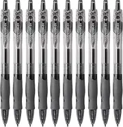10 Pcs 0.5mm Black Ink Pens ，Retractable Quick Dry Gel Ink Pen ，Fine Point Smooth Writing Pens, High-End Series Pens for Journaling Note Taking, Cute Office School Supplies Gifts for Women Men