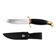 235MM Outdoor fixed Straight knife Camping Safari Survival Fruit Meat knife AU