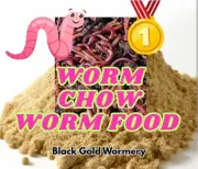 Worm Food / Chow FATTEN ATTRACT live bait worms, compost Farms, , Castings