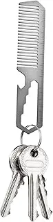 Compact Titanium Grooming Comb, Men's Comb, Multipurpose Hair Comb, Pocket Care Tool, Anti-Static Comb, Men's Hair Styling Comb, Lightweight Titanium Comb, Metal Bottle Opener Comb, Men's Beard Comb,