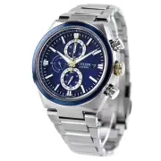 CITIZEN Attesa Eco-Drive CA0837-65L Solar Men Watch Titanium Chrono New