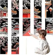 Scratch Bookmarks,Christmas Scratch Note Set of 12 | Bookmarks Craft Kit for Kid Paper Art Sets for Students Party Bag Fillers
