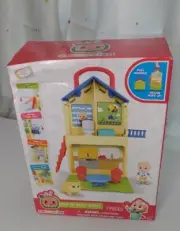 NEW Cocomelon Pop N’ Play House Playset 7pc Fold Up Carry Case JJ Mini 2022
