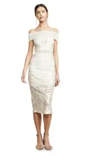 Alice McCall LUNAR DRESS SZ 4 OATMEAL COLOUR BNWT FREE POST (H55)