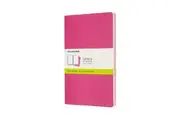 3pc Moleskine Cahier Soft Cover Notebook Journal Plain Set Kinetic Pink Large