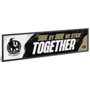 Collingwood Magpies AFL Team Song Bar Mat Runner Christmas in July Sale