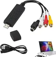 USB Video Capture VHS to Digital Converter RCA to USB Video Converte for PC TV, MAC Windows Vista Compatible