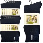 24 Pairs Premium Mens Wool Heavy Duty Thick Work Socks