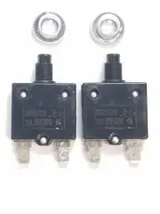 BREAKER 25A PUSH BUTTON BOAT CIRCUIT AC DC 2pcs