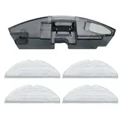 Replacement Water Tank with 4 Mop Pads Compatible for S7 MaxV Ultra/S7 MAXV/S7 Pro Robot Vacuum Cle As Shown
