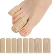 8PCS Toe Blister Protections Pinky Toe Protector Toe Sleeve Zen Toes Toe Warmers Silicone Toe Protectors Toe Bandages Toe Caps Hammer Toe Dividers Provide Relief for Corns Blisters Calluses