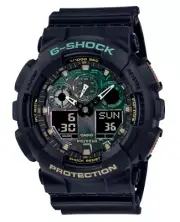 Casio G-Shock Analog/Digital Rusted Iron Dial Black Watch GA-100RC-1A/GA100RC-1A