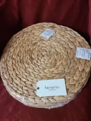 New Set of 6 Round Seagrass Placemats Wicker Woven Boho Beach 14”